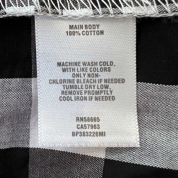 BP Junior Small Buffalo Check Wrap Dress - Picture 5 of 6